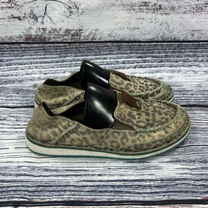 Ariat Cruiser Cheetah Print Brown Suede Loafers Flats, Women’s Size 6